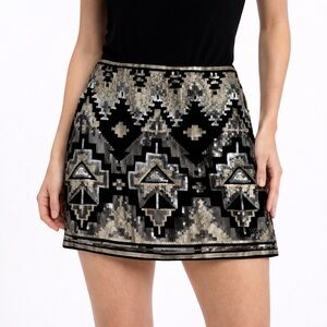 Express Micro Mini Skirt Sequin Party Size XS Cocktail Stretchy
